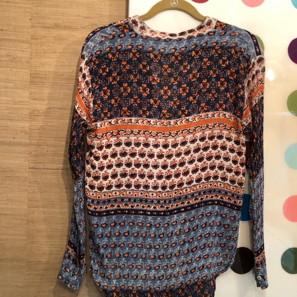 Printed Long Sleeve Button Down - image 2